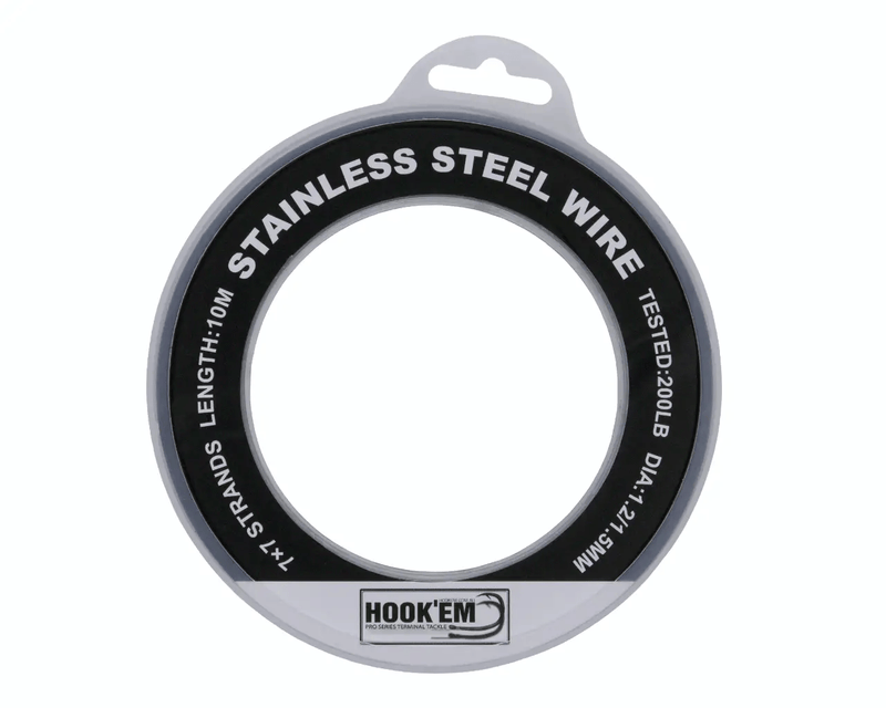 Hook Em Australian Made Black Coated 1.8mm Wire 300lb 110m Bulk Rigging – view 3