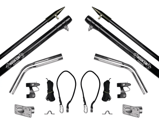 Hook Em Complete Outrigger Set With 4.5m Fibreglass Poles 15ft Stainless Rigging – view 2