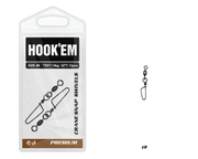 Hook Em Crane Snap Swivel Three Zero 100kg Rating 8 Pack Australia Made – view 3