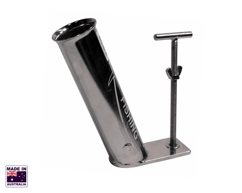 Hook Em Jetty Rod Holder Stainless Steel 44mm Opening 42mm ID 30 Degree Offset – view 1