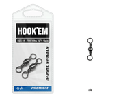 Hook Em Barrel Swivel 4 Pound Rating 36kg Australian Made Value Pack – view 1