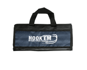 Hook Em Lure Pouch Australian Made Black With Blue Front 6 Pockets 70cm Length – view 1