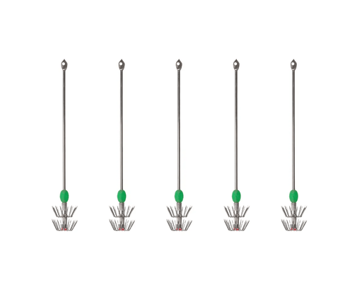 Hook Em Australian Made 6 Inch Squid Jig With Glow Bead Metal Lure 10 Pack – view 1