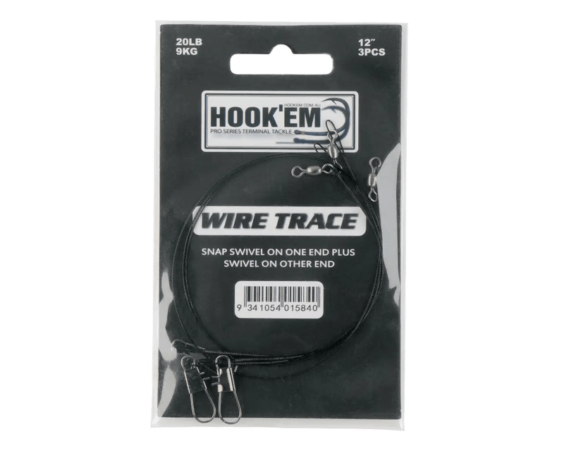 Hook Em Wire Trace 500lb 7x7 Stainless Black Coated 7m – view 1
