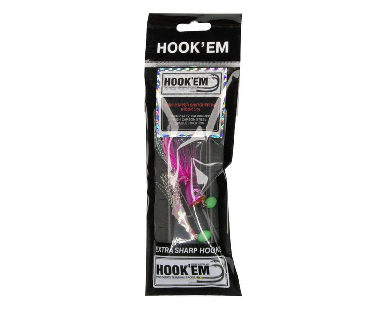 Hook Em Surf Poppers Hook Em Surf Popper Large Blue 2 Pack Surf Lure Kit Hook Em Surf Popper | Action Outdoors NZ