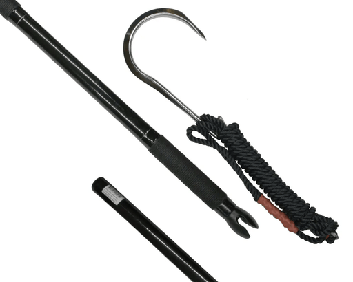 Hook Em Cast Round Flying Gaff - 6 Inch (150mm) Hi-Tensile Stainless Steel Head