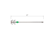 Hook Em Australian Made 6 Inch Squid Jig With Glow Bead Metal Lure 10 Pack – view 2