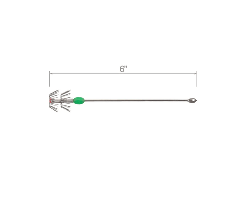 Hook Em Australian Made 6 Inch Squid Jig With Glow Bead Metal Lure 10 Pack – view 2