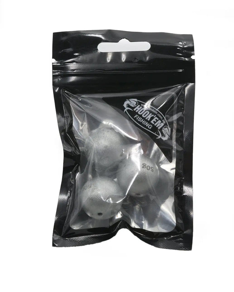 Hook Em Non Lead Round Sinker 15g Silver Australian Made Pack Of 7 – view 3