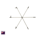 Hook Em 2 Piece Teaser Dredge Bar with Gimble Location – view 2