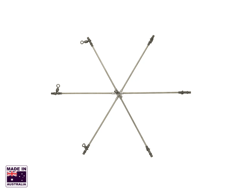 Hook Em 2 Piece Teaser Dredge Bar with Gimble Location – view 2
