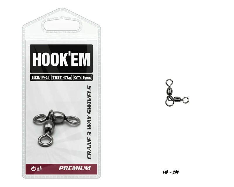 Hook Em Crane 3 Way Swivel Rated 60Kg Australian Made – view 3