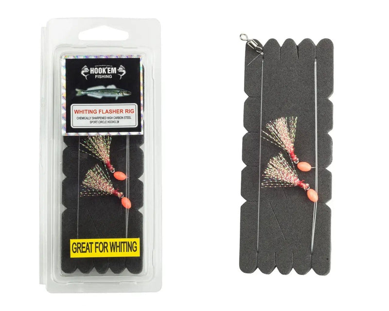 Hook Em Flash Whiting Rigs With 2 Circle Hooks Size 4 Australian Made – view 3