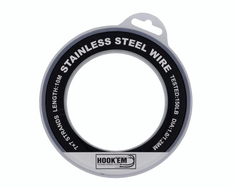 Hook Em Australian Made Black Coated 1.8mm Wire 300lb 110m Bulk Rigging – view 2
