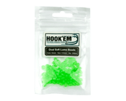 Hook Em Red Lumo Soft Beads 6mm 100 Pack Australian Made – view 1