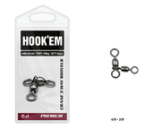 Hook Em Australian Made Crane Swivel 4lb Rating 35kg Pack Of 15 Swivels – view 1