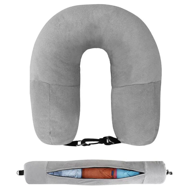 Fillable U-Shaped Travel Neck Pillow (available in 3 colours) – view 14