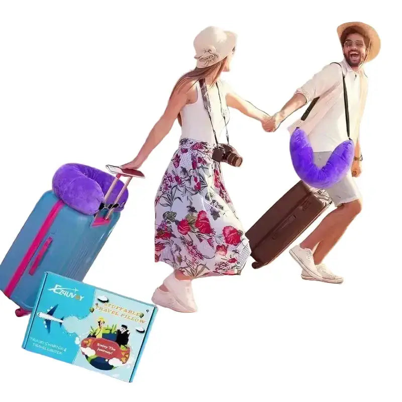 Fillable U-Shaped Travel Neck Pillow (available in 3 colours) – view 4