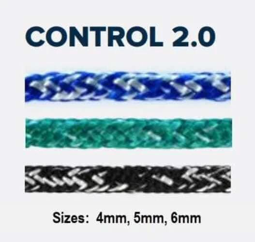 Fineline Control Dinghy Lines 4mm 5mm 6mm 100m Dyneema Core Low Stretch Abrasion Resistant for Racing Sailors
