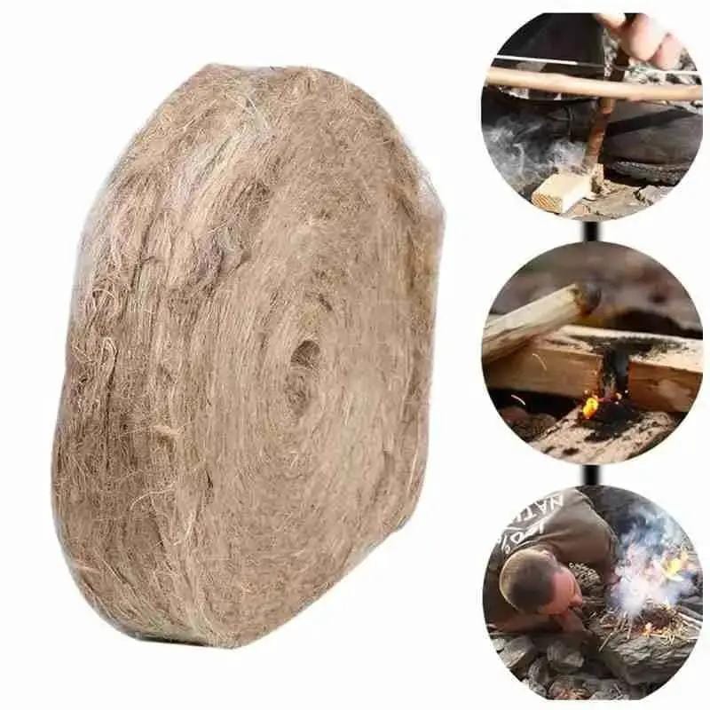 9eight5 Tools & Kits (multipurpose) Fire Starter - Natural Jute tinder Fire Starter - Natural Jute tinder