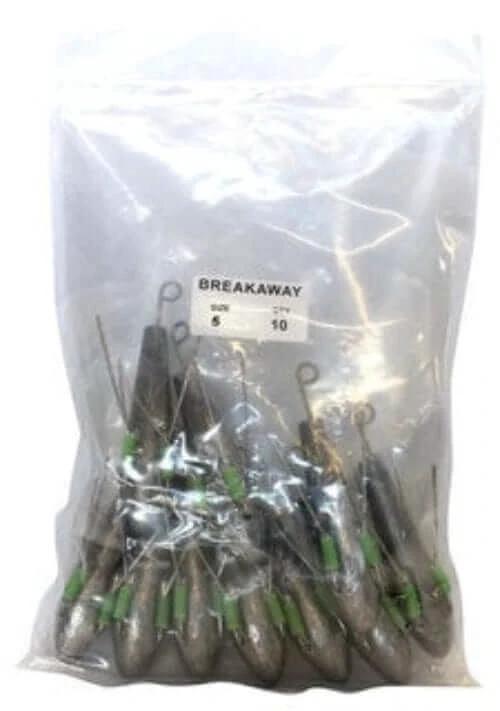 Fishing and Leisure SINKERS Breakaway Sinker Size 5 oz Single Breakaway Sinker 5 Oz By Fishing And Leisure