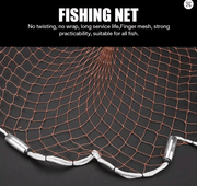6FT x 1-00 inch AM Style Cast Net 4ply Brown – view 3