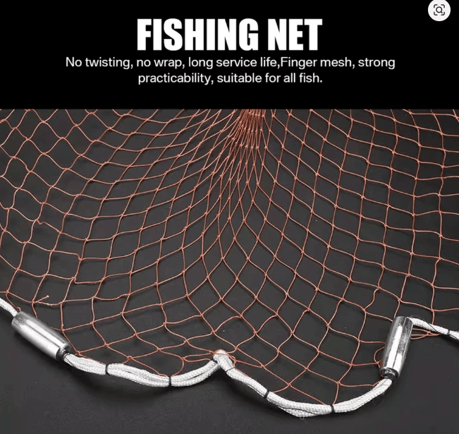 6FT x 1-00 inch AM Style Cast Net 4ply Brown – view 3