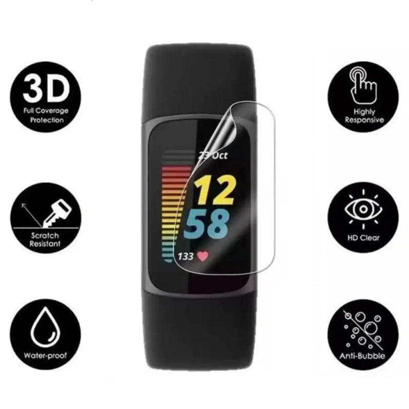 Hydrogel Screen Protectors for Fitbit Charge 6 (Pack of 5) – view 2