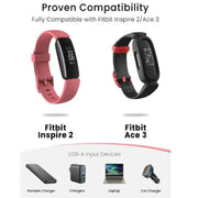 Habicare TWS Charger Cable for Fitbit Inspire 2 / ACE 3 USB Charger Cable for Fitbit Inspire 2 / ACE 3 USB