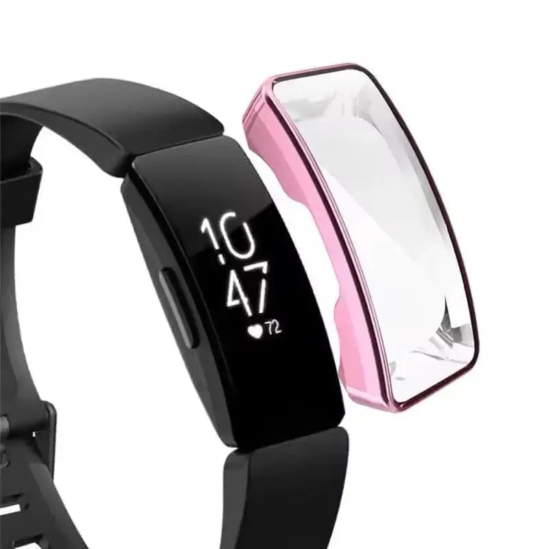 Habicare Watch case Protective Case for Fitbit Inspire HR (Pink) Protective Case for Fitbit Inspire HR (Pink)