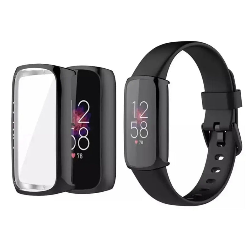Habicare Watch case Protective Case for Fitbit Luxe (Black) Protective Case for Fitbit Luxe (Black)