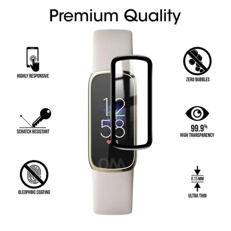 Habicare Watch Screen Protector Screen Protectors for Fitbit Luxe (Pack of 5) Screen Protectors for Fitbit Luxe (Pack of 5)