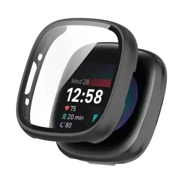 Habicare Watch case Protective Case for Fitbit Sense 2 (Black) Protective Case for Fitbit Sense 2 (Black)