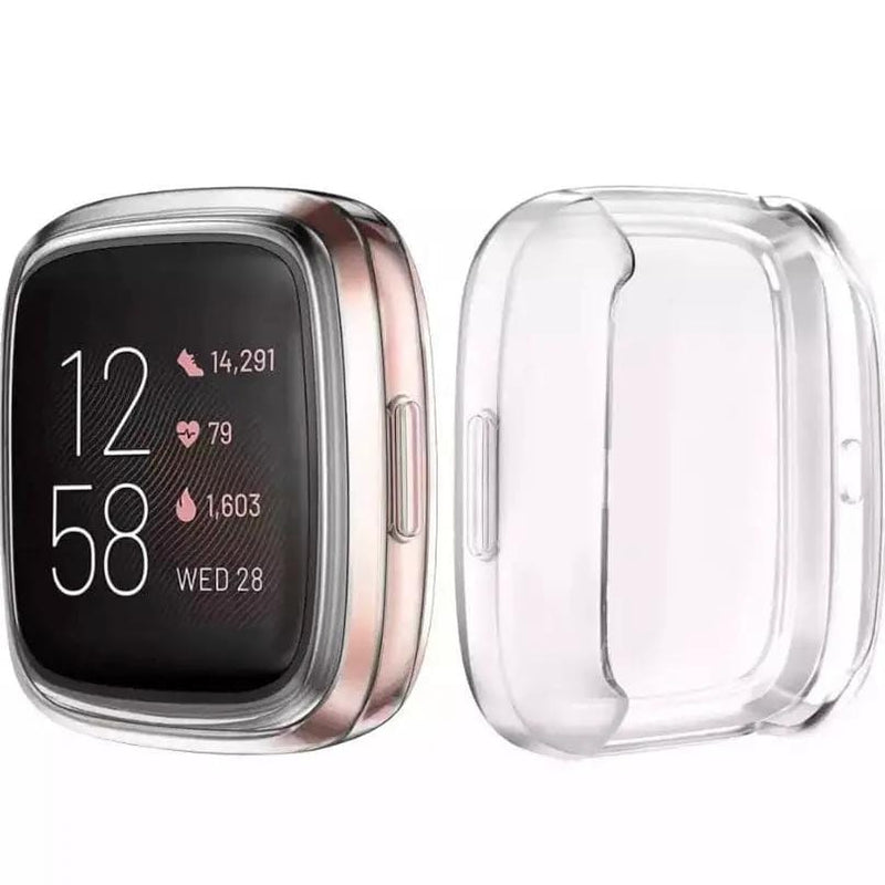That Watch Shop Watch case Protective Case for Fitbit Versa 1 (Clear) Protective Case for Fitbit Versa 1 (Clear)