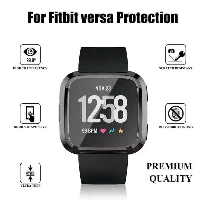 Habicare Watch case Protective Case for Fitbit Versa 1 (Black) Protective Case for Fitbit Versa 1 (Black)