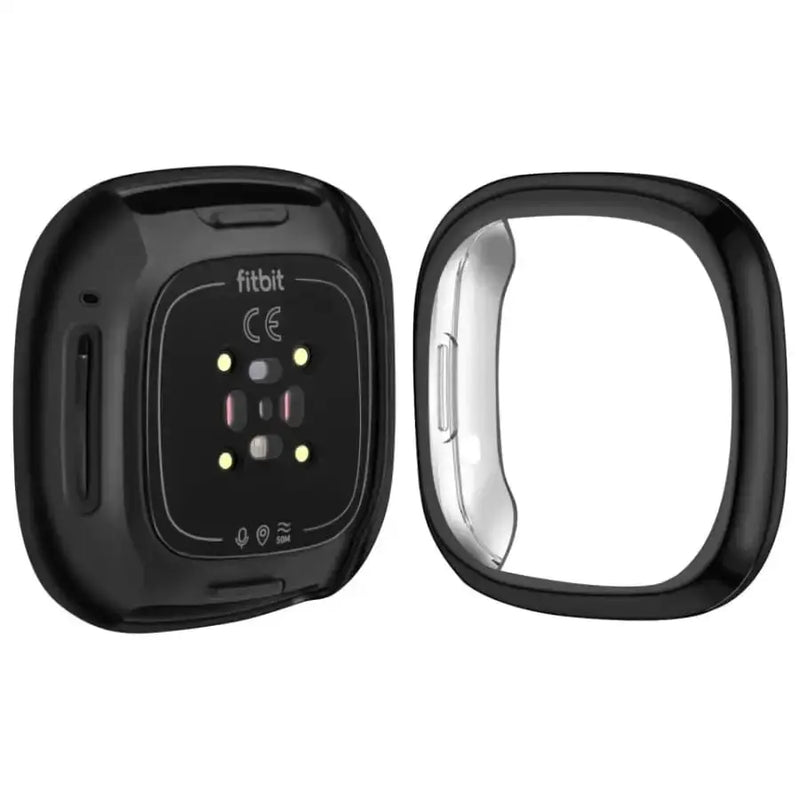 Habicare Watch case Protective Case for Fitbit Versa 2 (Black) Protective Case for Fitbit Versa 2 (Black)