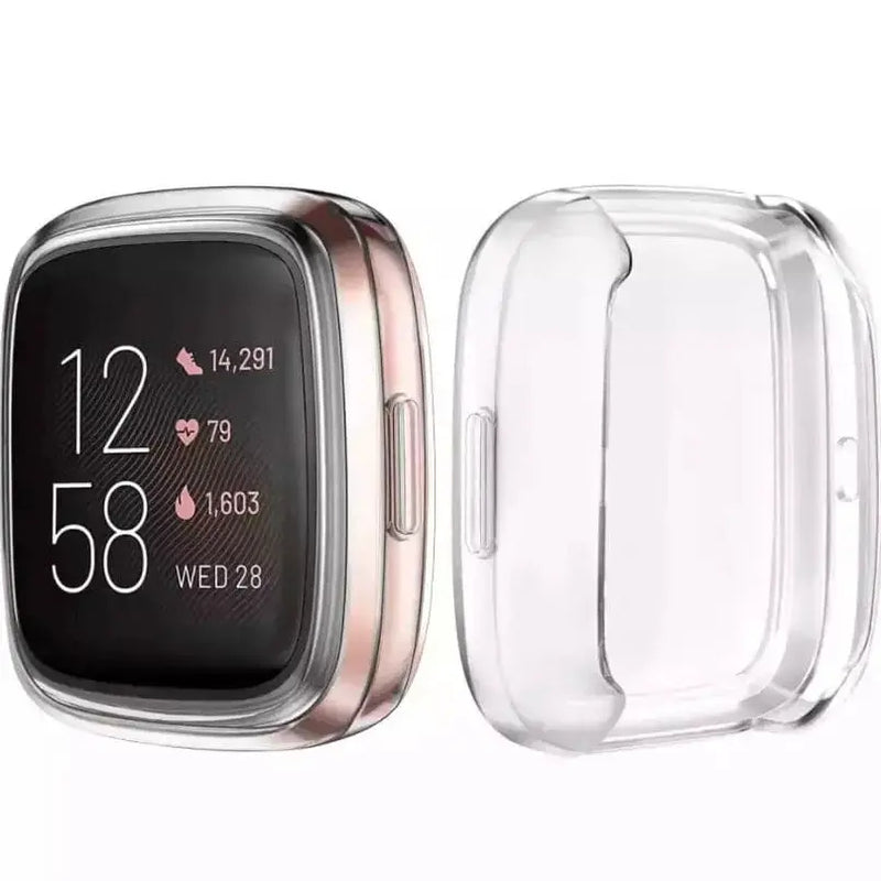 Habicare Watch case Protective Case for Fitbit Versa 2 (Clear) Protective Case for Fitbit Versa 2 (Clear)