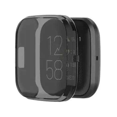 That Watch Shop Watch case Protective Case for Fitbit Versa 2 (Black Smoke) Protective Case for Fitbit Versa 2 (Black Smoke)