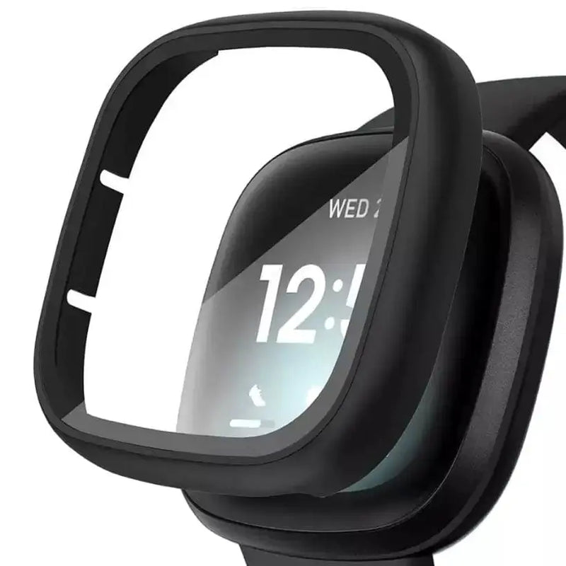Habicare Watch case Protective Case for Fitbit Versa 3 (Black) Protective Case for Fitbit Versa 3 (Black)