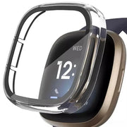 Habicare Watch case Protective Case for Fitbit Versa 3 (Clear) Protective Case for Fitbit Versa 3 (Clear)