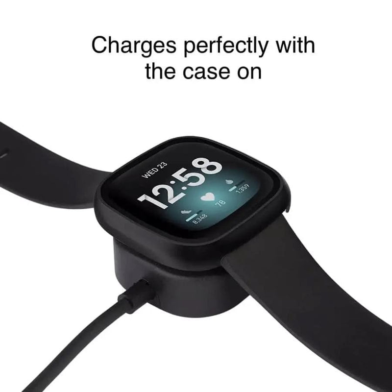 That Watch Shop Watch case Protective Case for Fitbit Versa 4 (Black) Protective Case for Fitbit Versa 4 (Black)