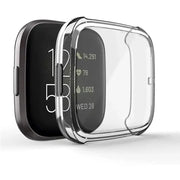 Habicare Watch case Protective Case for Fitbit Versa 4 (Clear) Protective Case for Fitbit Versa 4 (Clear)