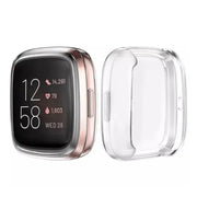 Habicare Watch case Protective Case for Fitbit Versa 4 (Clear) Protective Case for Fitbit Versa 4 (Clear)