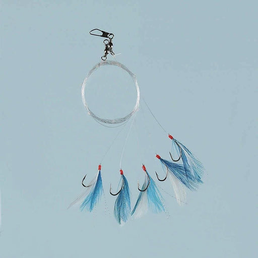 Fladen Deep Sea Mackerel Feather Sabiki Rig Size 8 Hooks Six Needle Sharp For Offshore Anglers