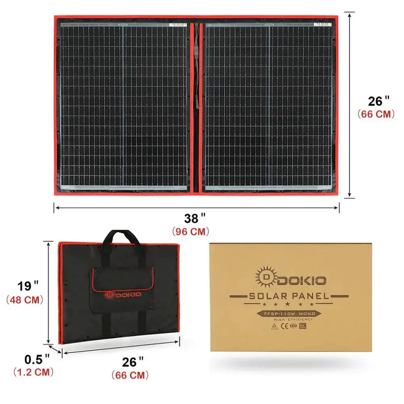 Habicare SS Flexible Foldable Solar Panel for Travel & Phone Flexible Foldable Solar Panel for Travel & Phone
