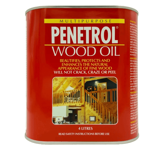 Flood Penetrol Wood Oil 4L Deep Penetration For Fine Wood Finish Durable No Darkening Crack Resistant