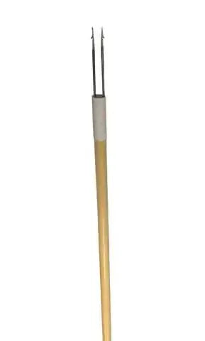 Sea- Harvester Shoes Flounder Spear Double Prong Wooden Handle Flounder Spear Sea Harvester Double Prong Wooden Handle
