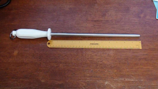 V6 Flugel 30cm Sharpening Steel Polished High Carbon With Non Slip Grip For Home Cooks And Pros