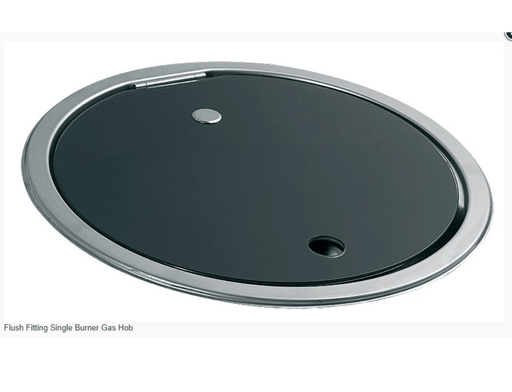 Flush Fitting Single Burner Gas Hob With Tempered Glass And Stainless Steel For Boats And Small Kitchens – view 2