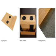 Foldable Bamboo Sofa Armrest Table with Cup Holder (2 colours available) – view 6